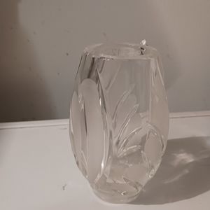 Waterford Crystal Vase Mini Frosted Bud Vase Etch Centerpiece